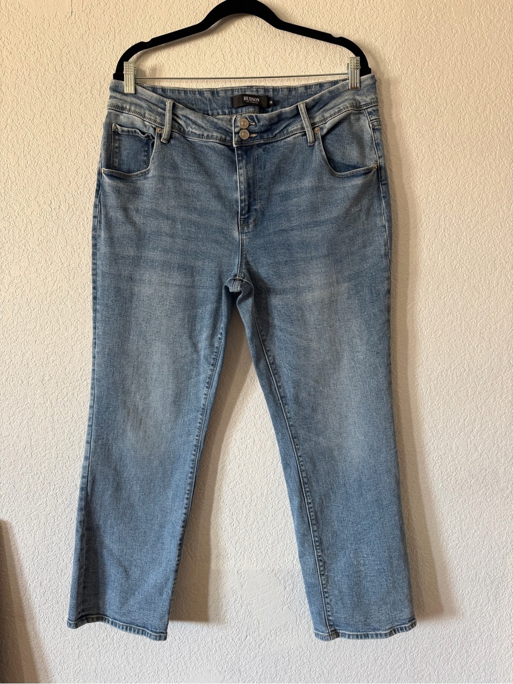 ✧ Hudson Jeans Icy Blue Straight Leg Jeans | Size 14 | Mid Rise ✧ - Picture 2 of 6